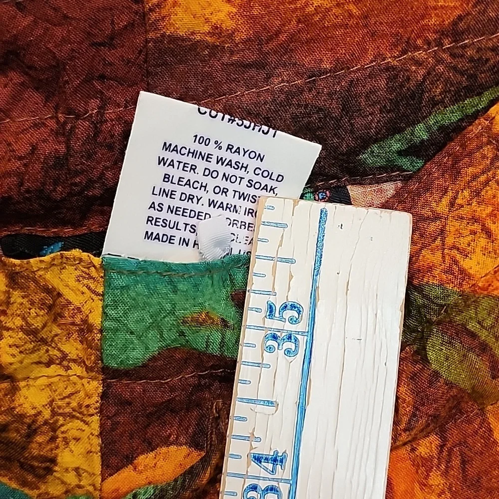 JAMS WORLD Capris/ Pants Rayon Multicolor Vibrant Floral Abstract Pockets - Picture 3 of 13